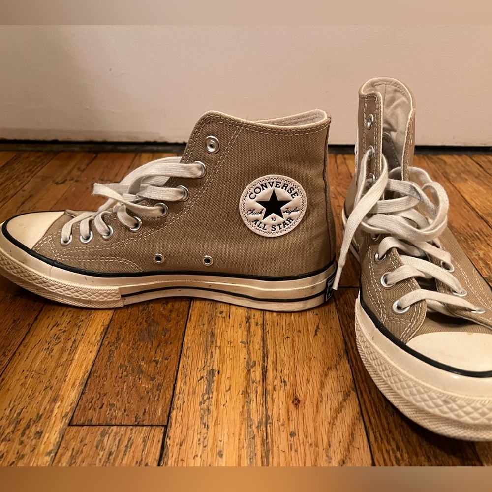 Converse Chuck Taylor Tan High Tops